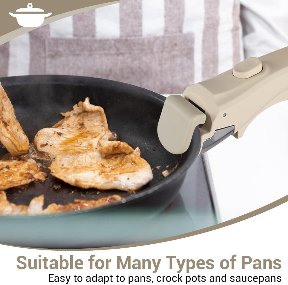 Removable Pan Handle,Anti-scald Detachable Pot Handle All Cookware Pan & Pot