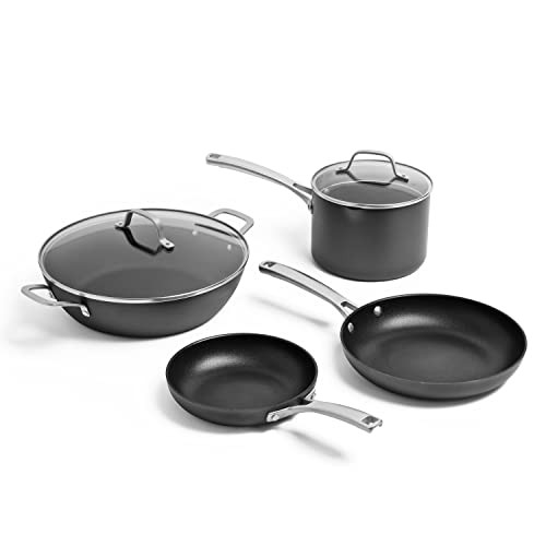 CALPHALON CLASSIC HARD-ANODIZED NONSTICK COOKWARE KITCHEN ESSENTIALS – BLACK