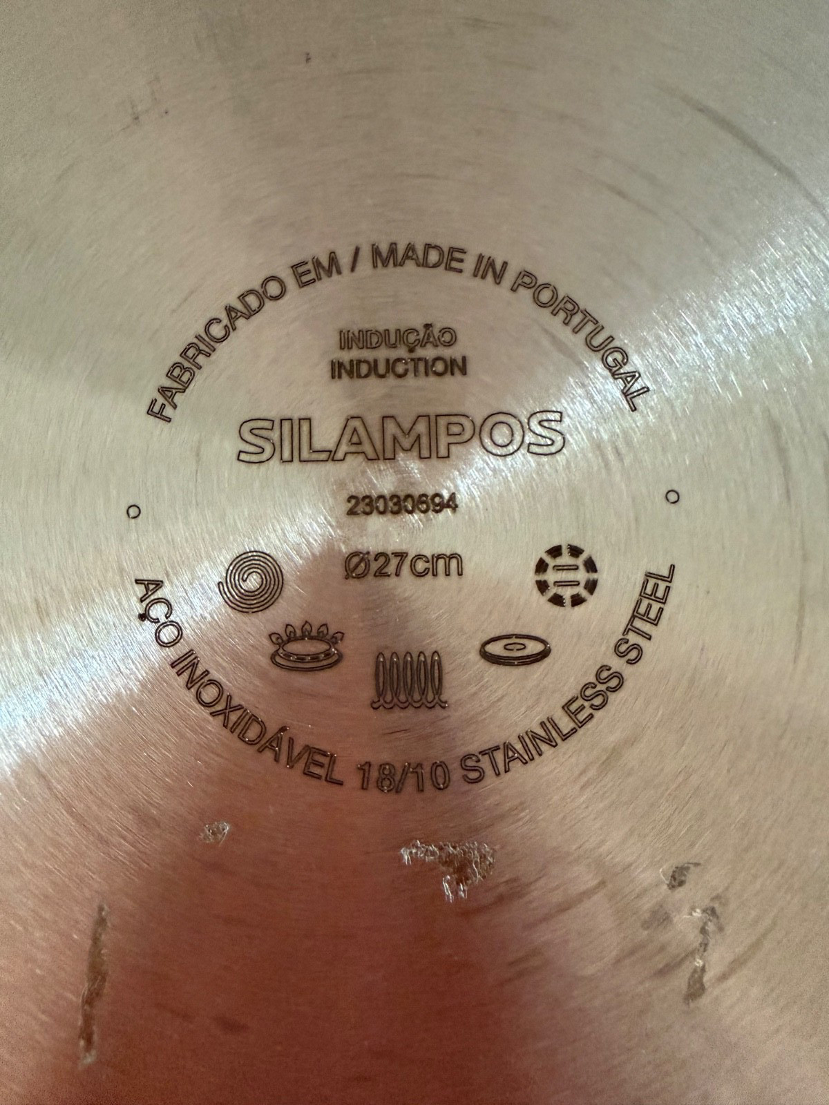 NEW Silampos Stainless Steel Induction Grill Pan Made & Purchased in Portugal