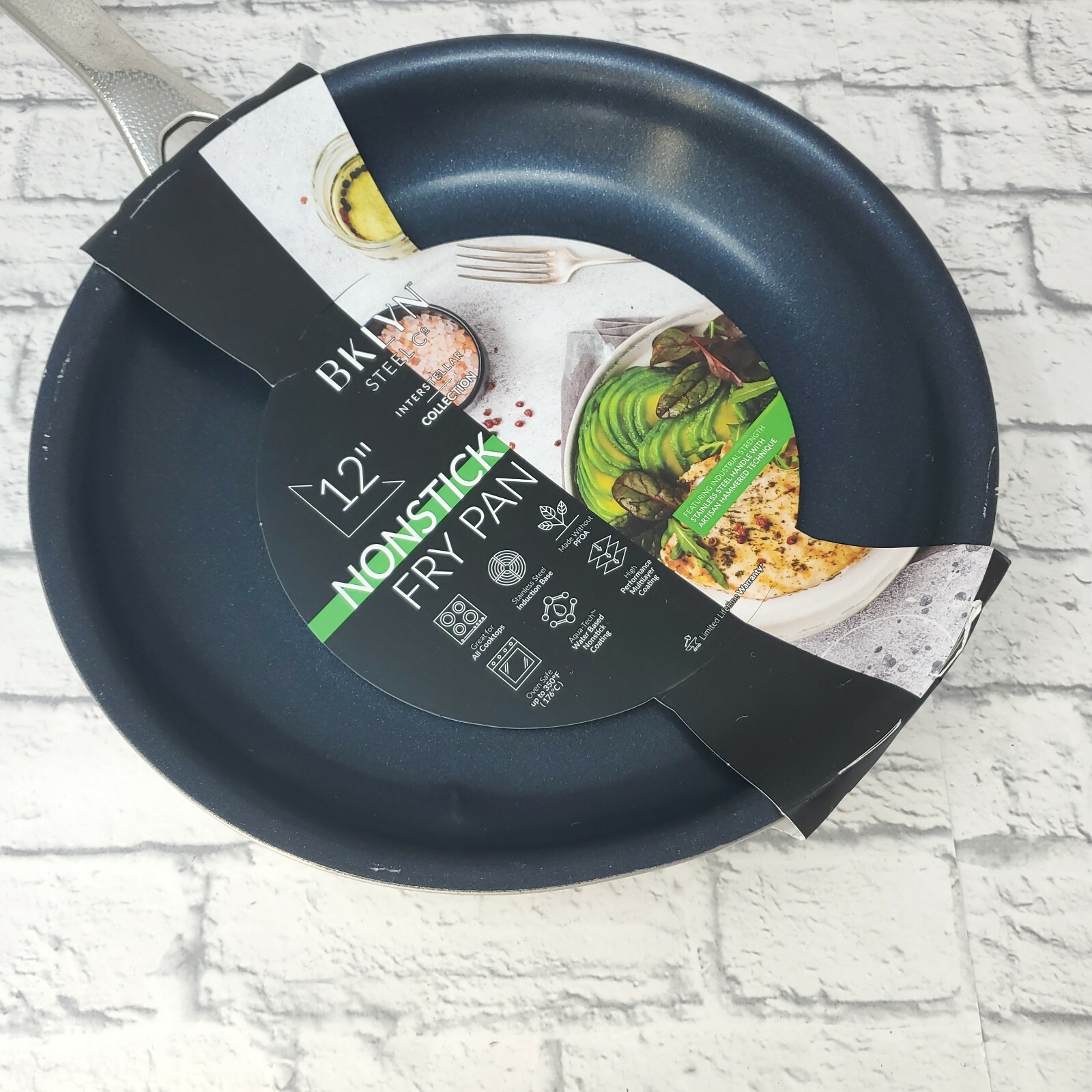 BKLYN Steel Co. Interstellar Flared Sparkle Cookware Aluminum Fry Pan 12″