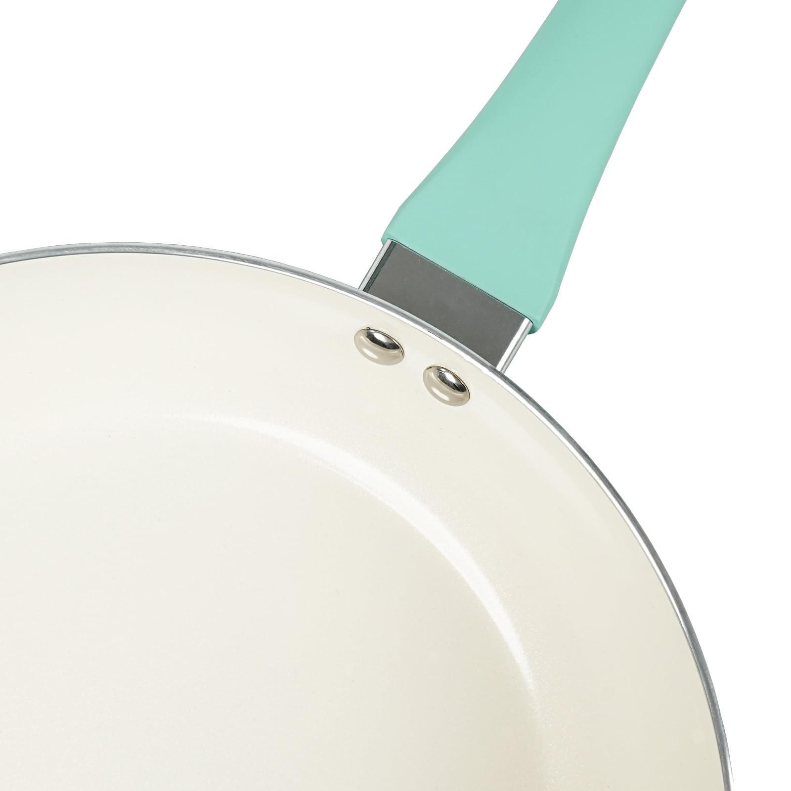 HAWOK Frying Pan Set Pressed Aluminum Ceramic Non-stick Coating with BAKELITE Ha