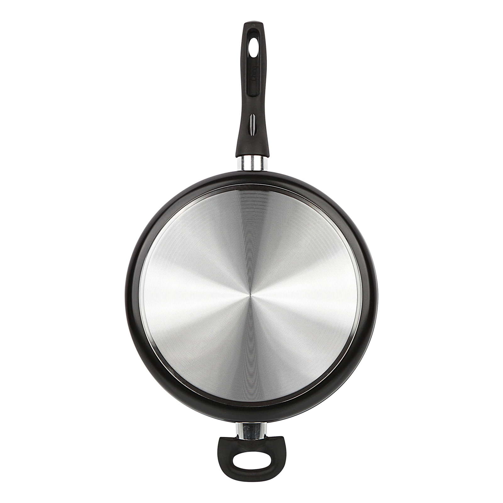 4 Quart Multi-Use Non-Stick 28cm Black Jumbo Cooker Frying Pan with Glass Lid
