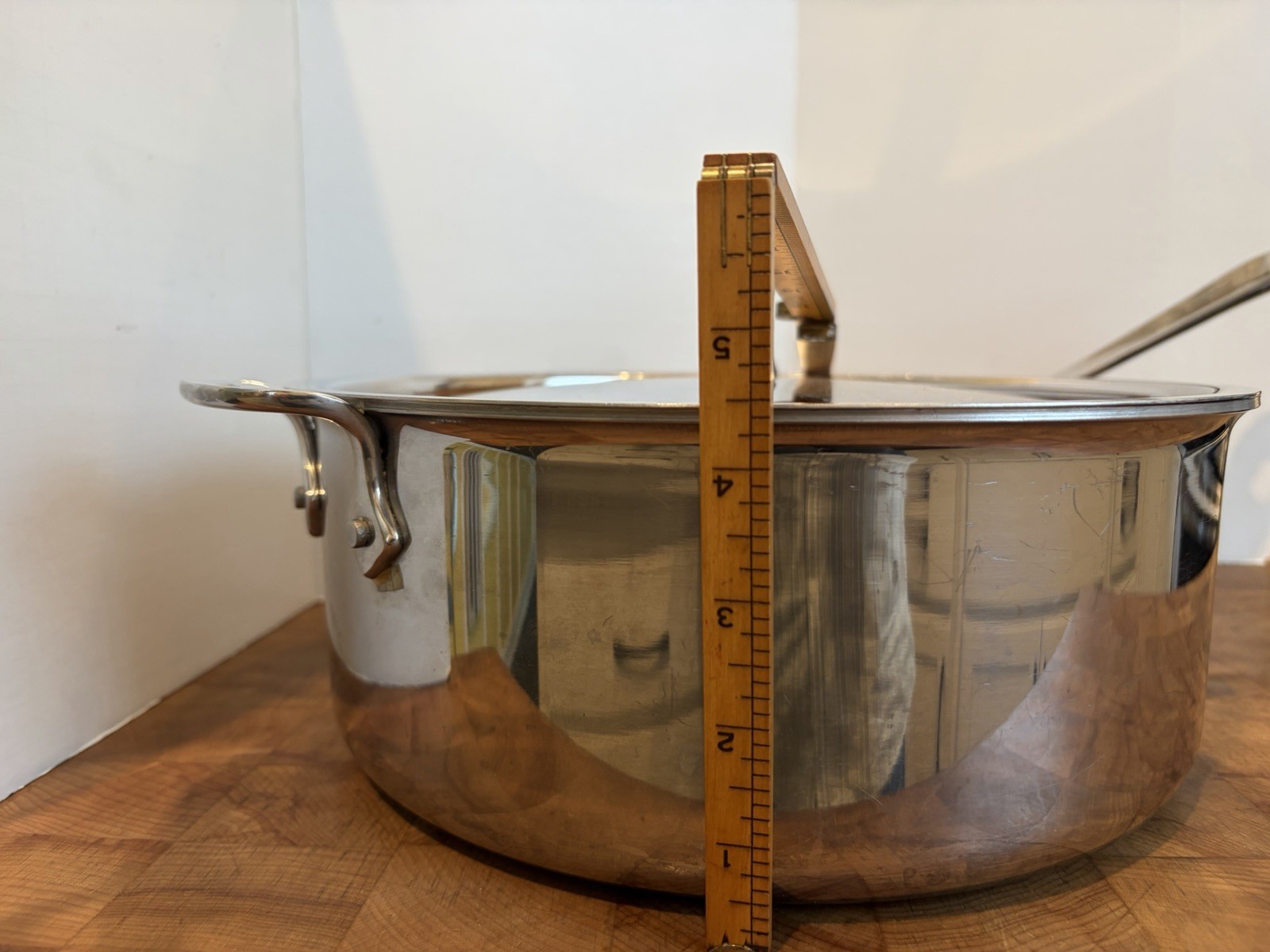 All-Clad Stainless Steel Deep Sauté/Frying Pan/Pot with Lid ~4″ x 11″