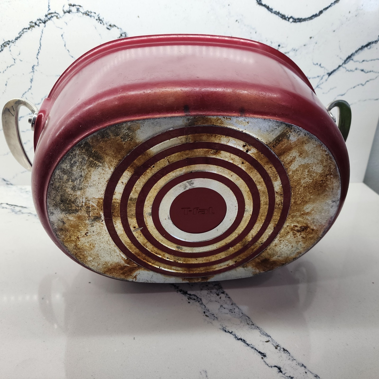 T-fal Oval Covered Pot 6.3 Qt Ruby RED 12″ Nonstick