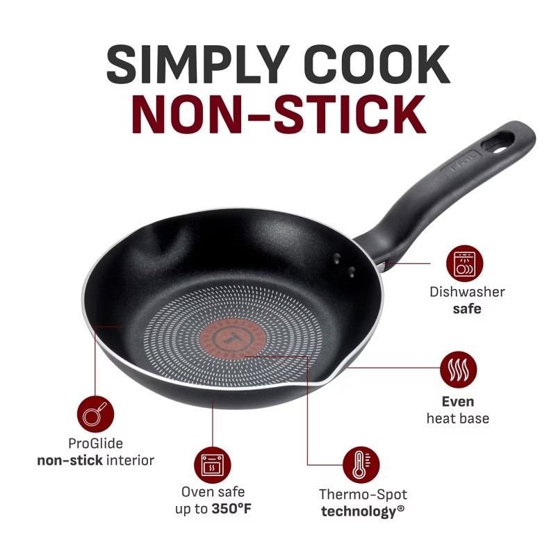 Simply Cook 14.5″ Nonstick Fry Pan Black