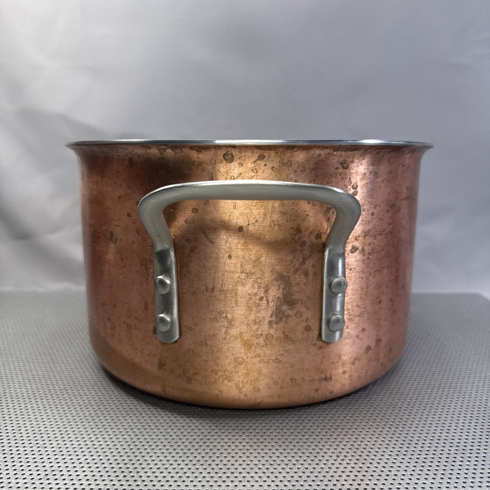 Calphalon Tri-Clad Copper Stainless Steel 6 Qt Stock Pot Dutch Oven~no Lid