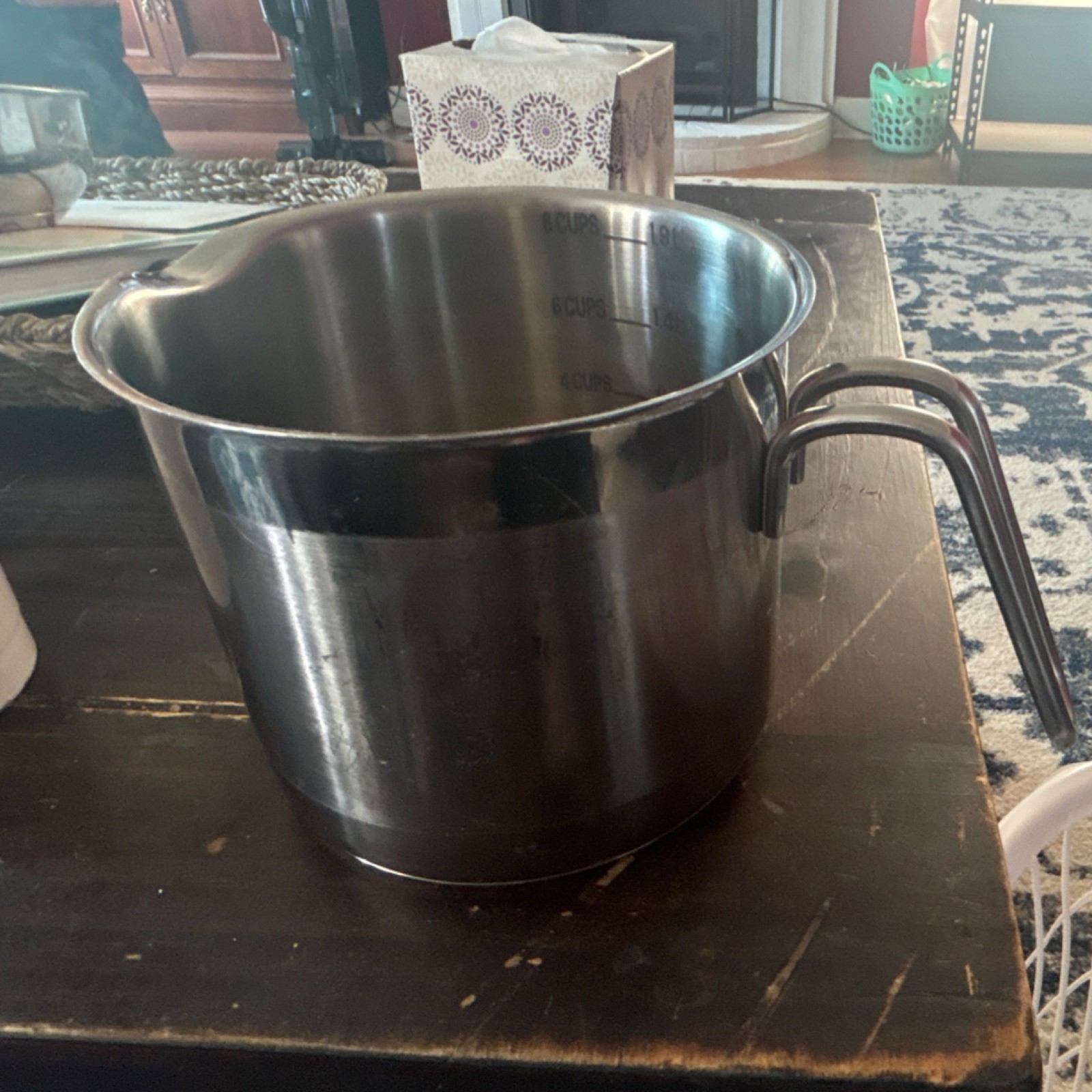 Krona Norpro Stainless Steel Saucepan 8 Cup 1.9L Double Handle Silver