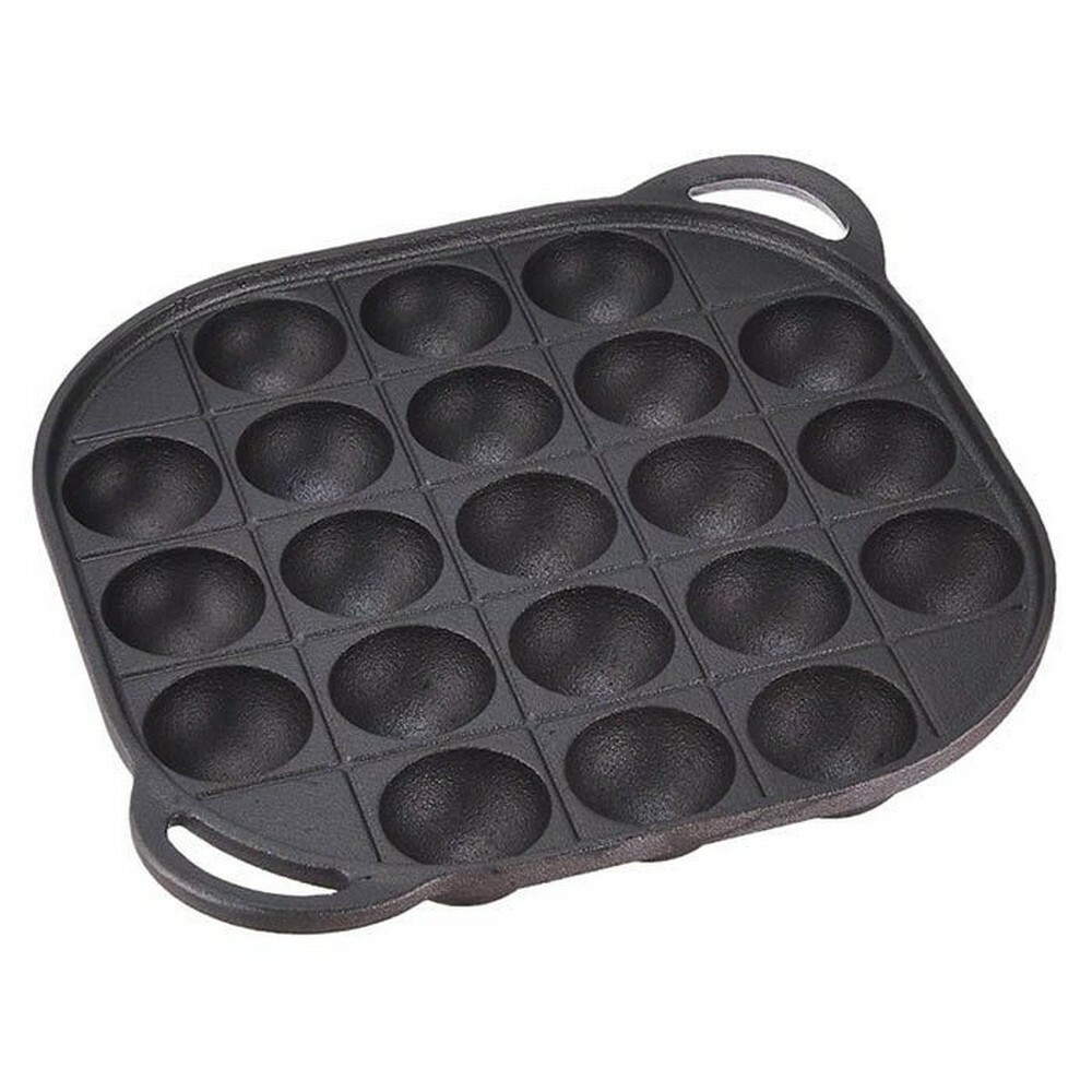 Japanese Takoyaki Pan Cast Iron Octopus Maker Skillet Griddle Mold 21 Molds 1795