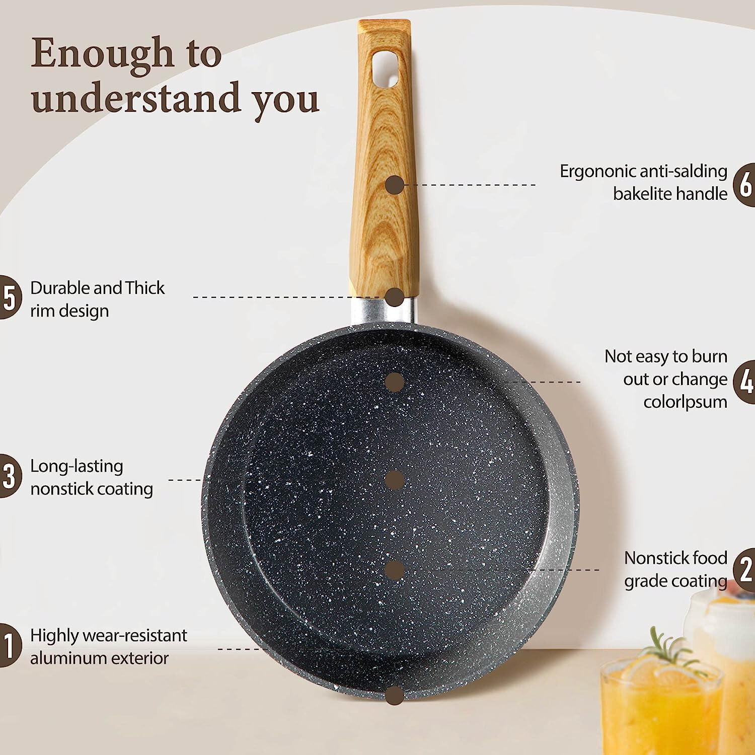 12 Pieces Hammered Cookware Set Nonstick Granite Coated Pots and Pans Set Gray
