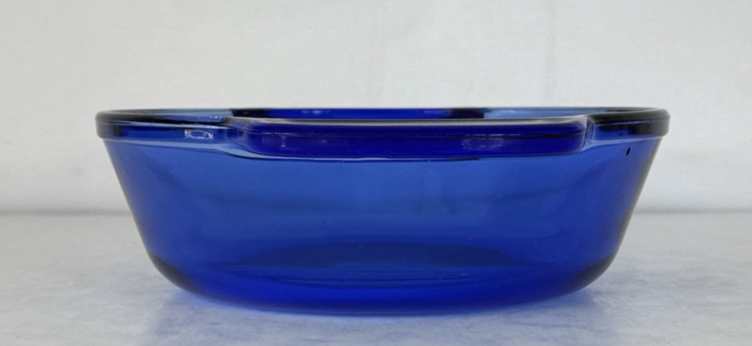 Anchor Hocking Ovenware Cobalt Blue 1.5 Qt Casserole Dish Baking Dish 8.25″ USA