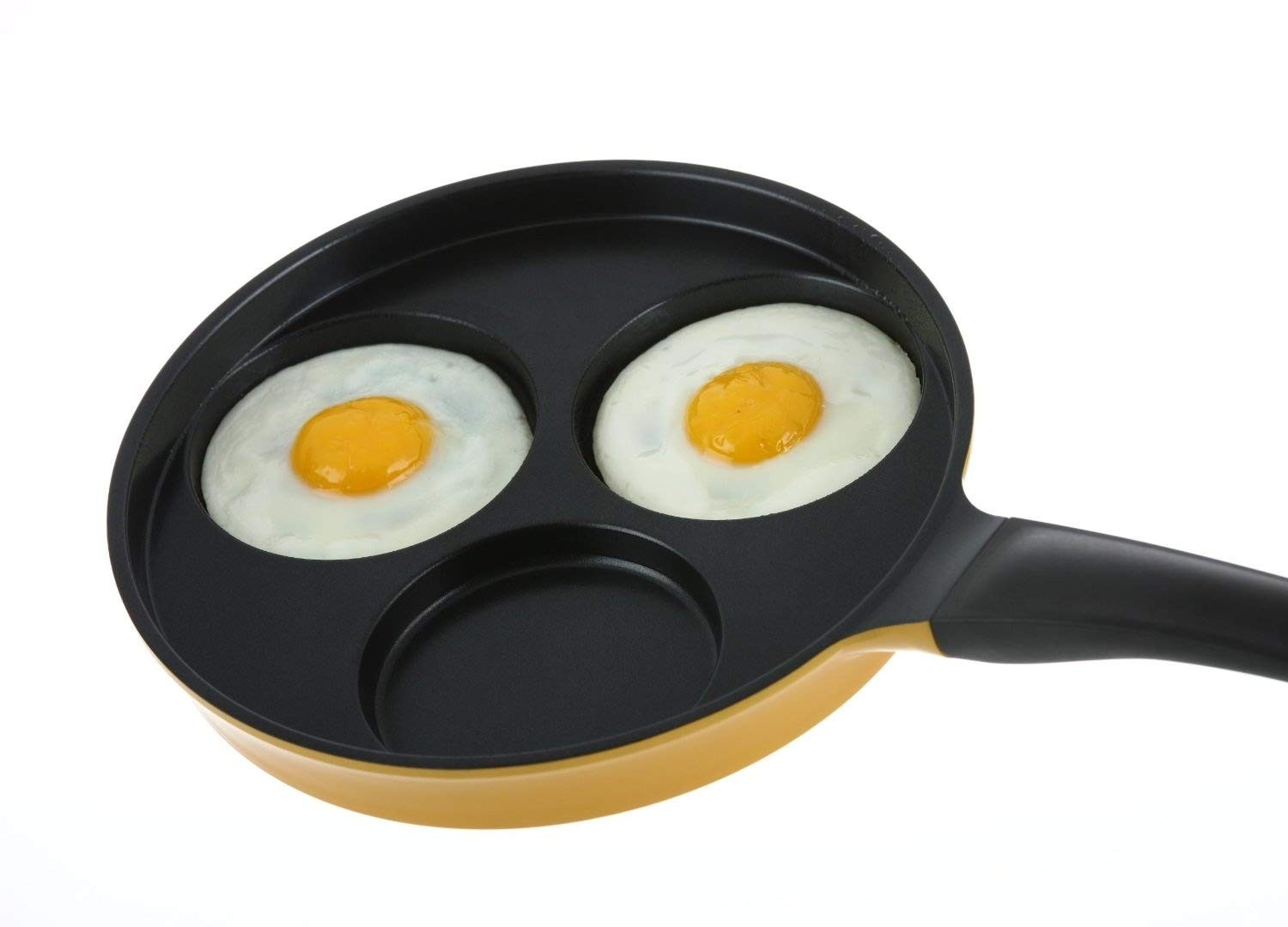 Flamekiss 9.5″ Orange Ceramic Coated Nonstick 3-Cup Egg Cooker Pan by Amor, I…