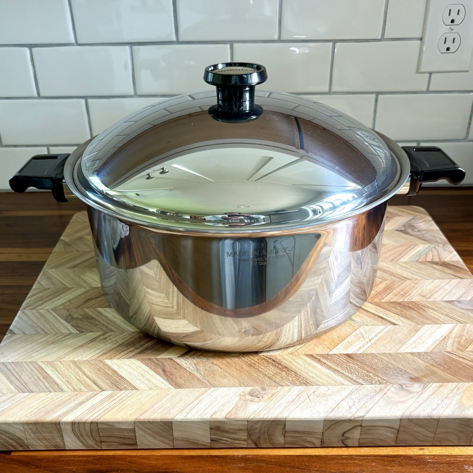 Kitchen Craft Waterless Cookware 12 Quart Stockpot West Bend | Pot + Lid