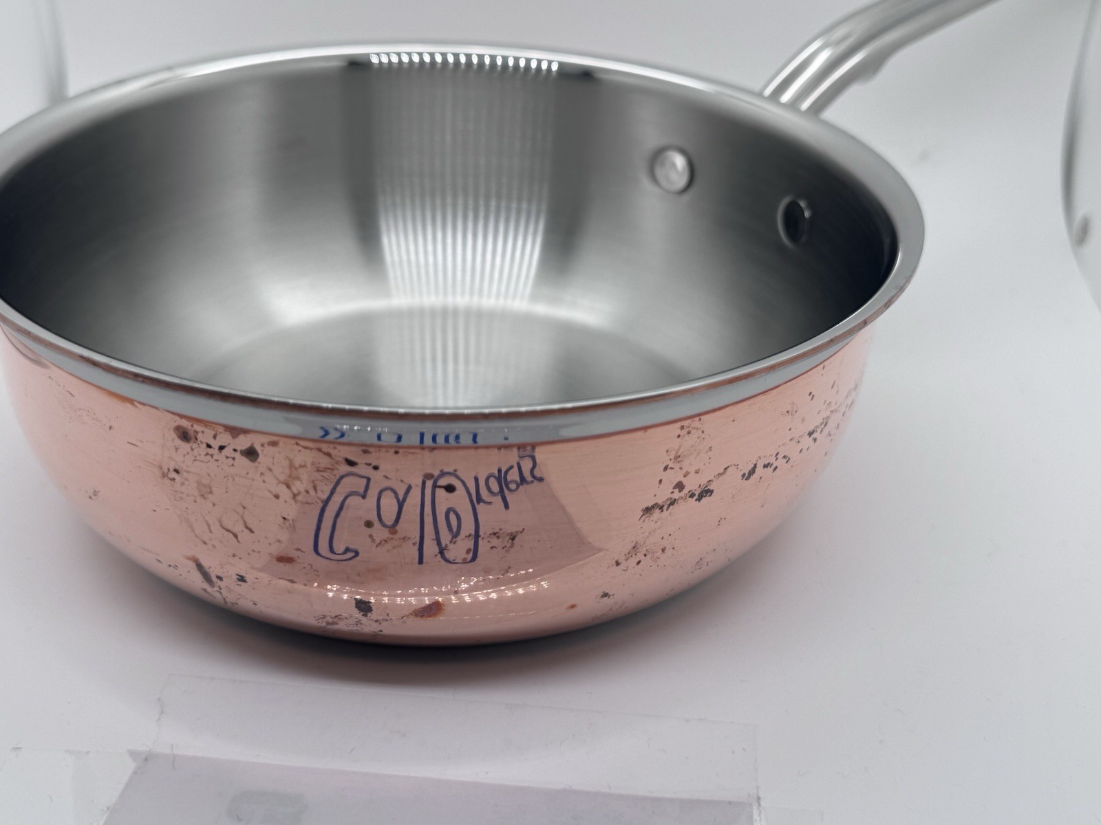 Hestan Copperbond: 11” Pan And 2qt Saucier Pot 5-ply! Made In Italy. Used Save $