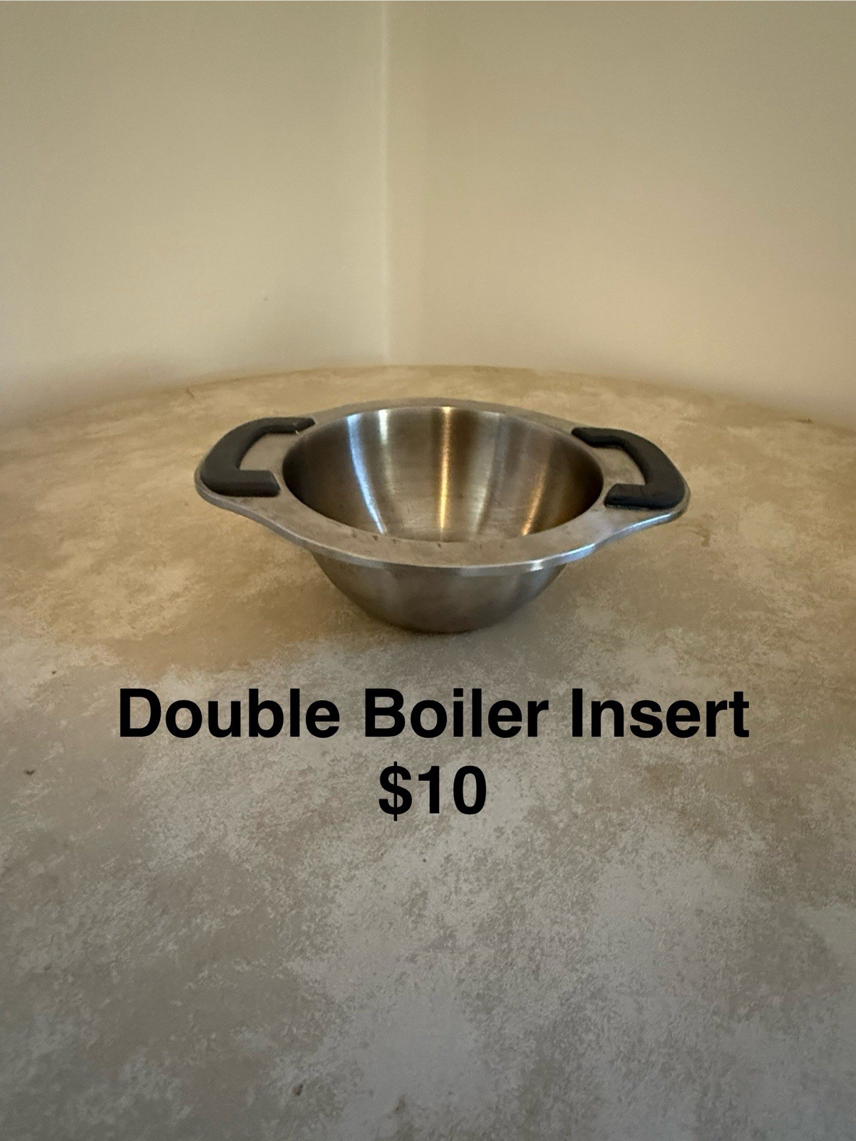The Pampered Chef Double Boiler Pot Insert Silicone Handles