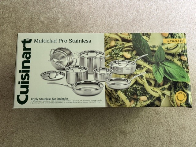 Cuisinart Multiclad Pro 12-Piece Stainless Steel Cookware Set MCP-12N