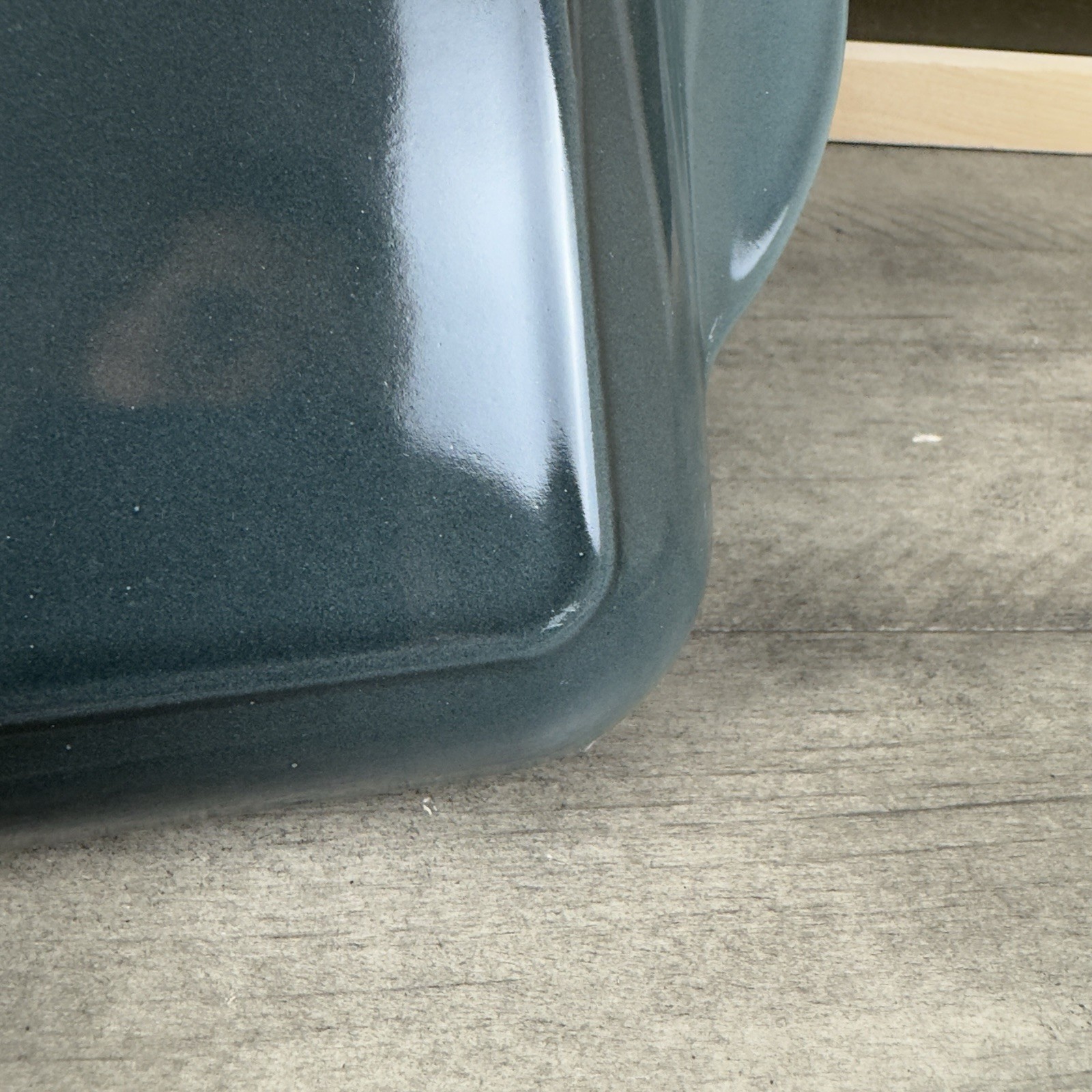 Le Creuset Signature Enameled Cast Iron Skinny Griddle Ocean Scuffed *Read OB