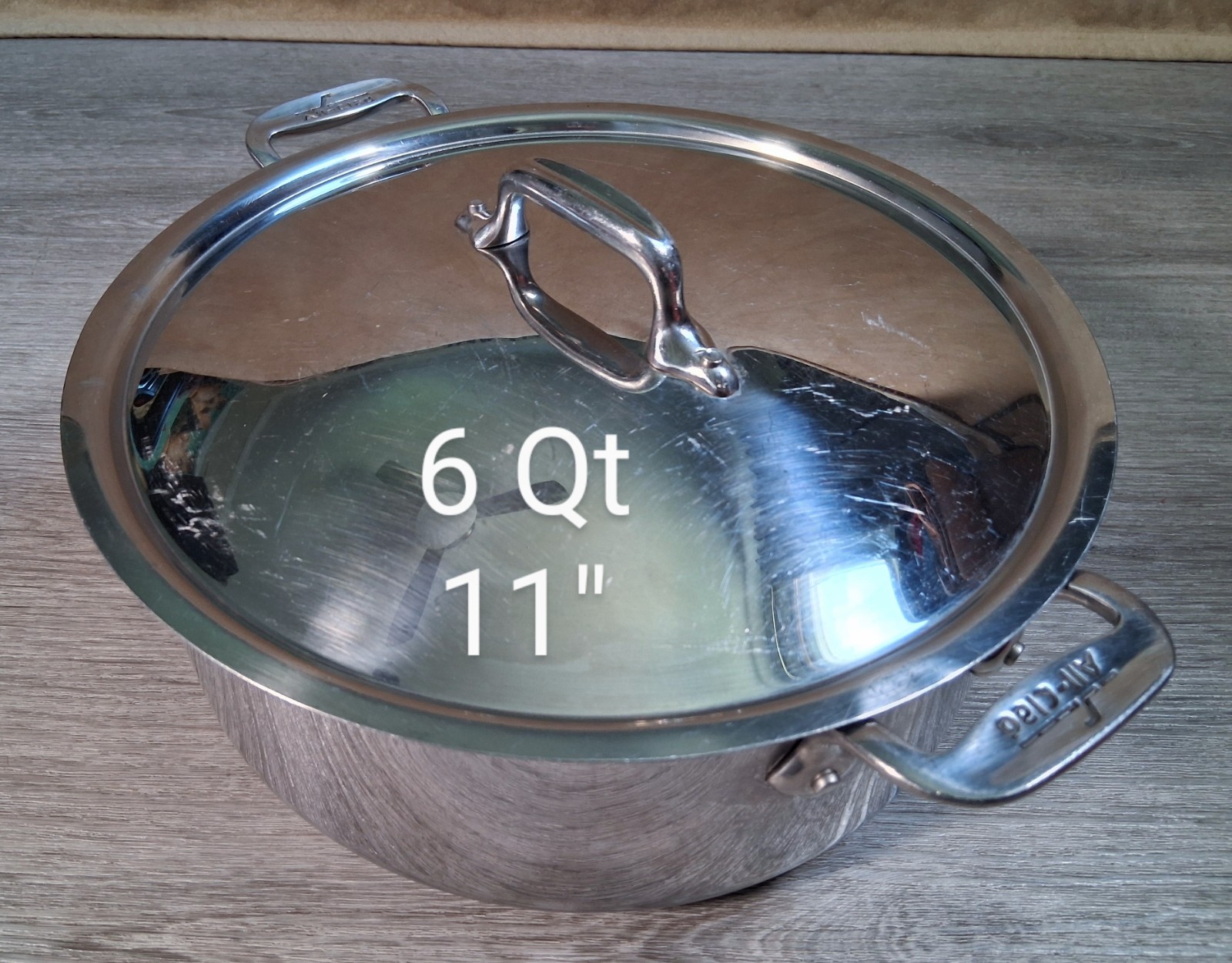 All-Clad Master Chef Cookware Set (10 Nice Pcs. Pots/Pans/Lids) Very Clean