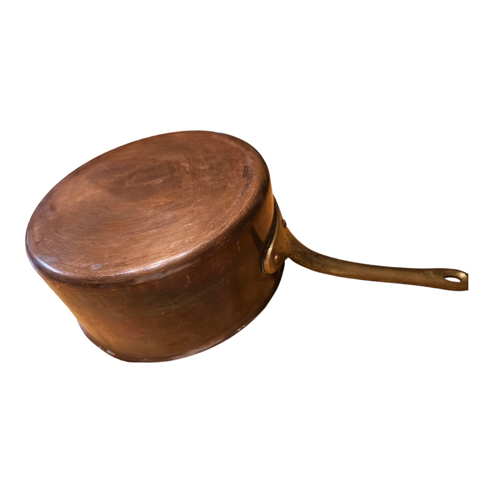 Vintage ODI Copper & Brass handled Pot Made in Korea 🇰🇷 7.5” (No Lid)