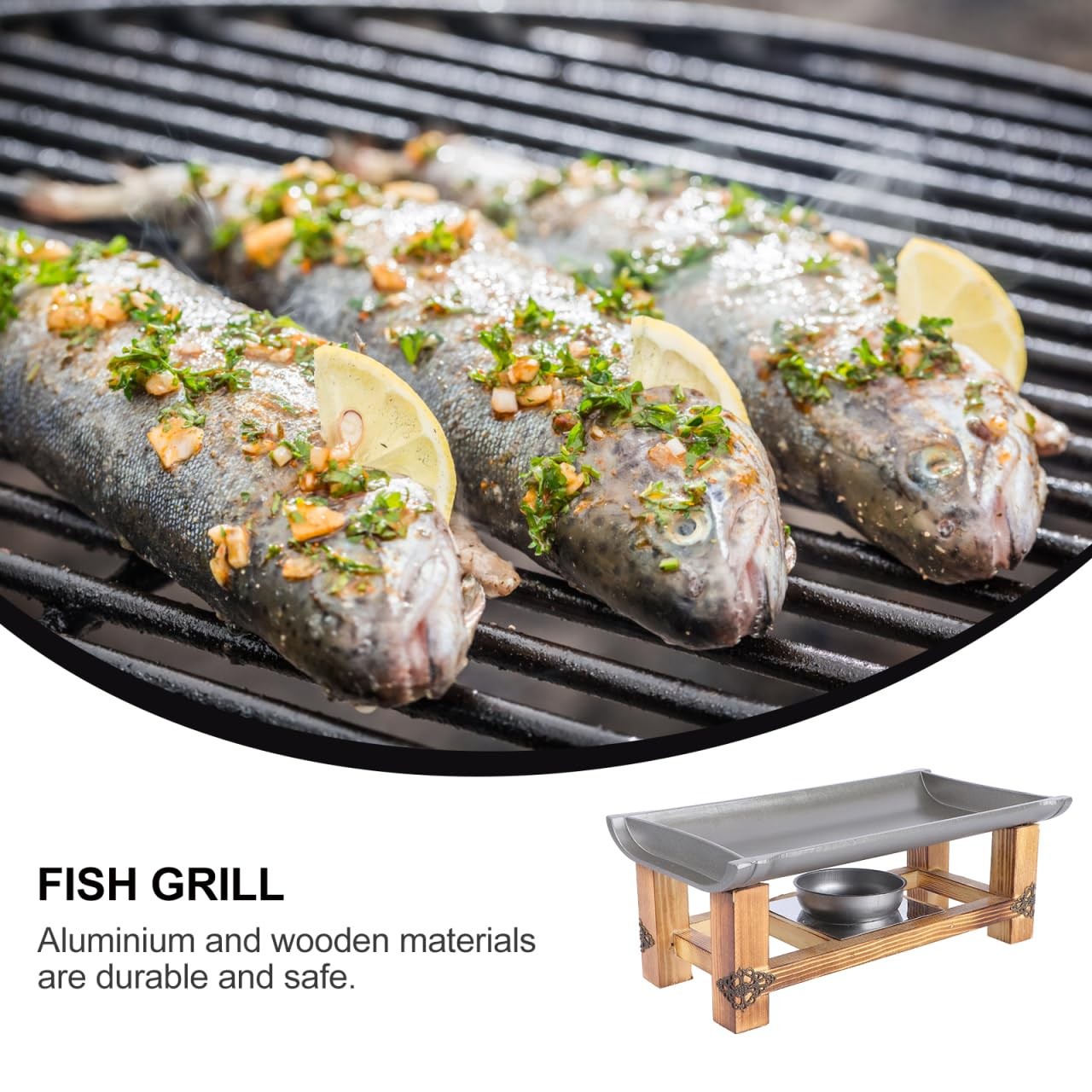 Non-Stick Barbecue Tray 11.81X5.51X3.93 Inch Portable Japanese Style Grill Pl…