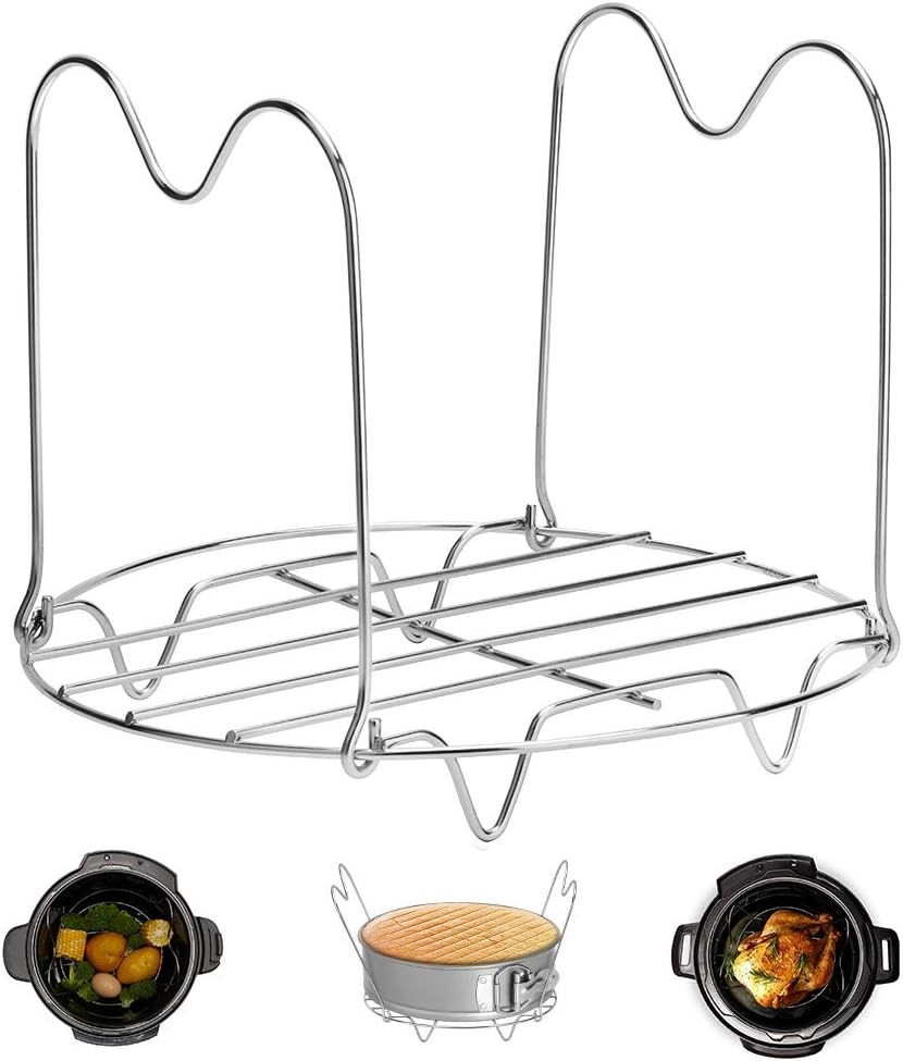 Steamer Rack Trivet with Handles Compatible with Instant Pot Accessories 3 Qt 5