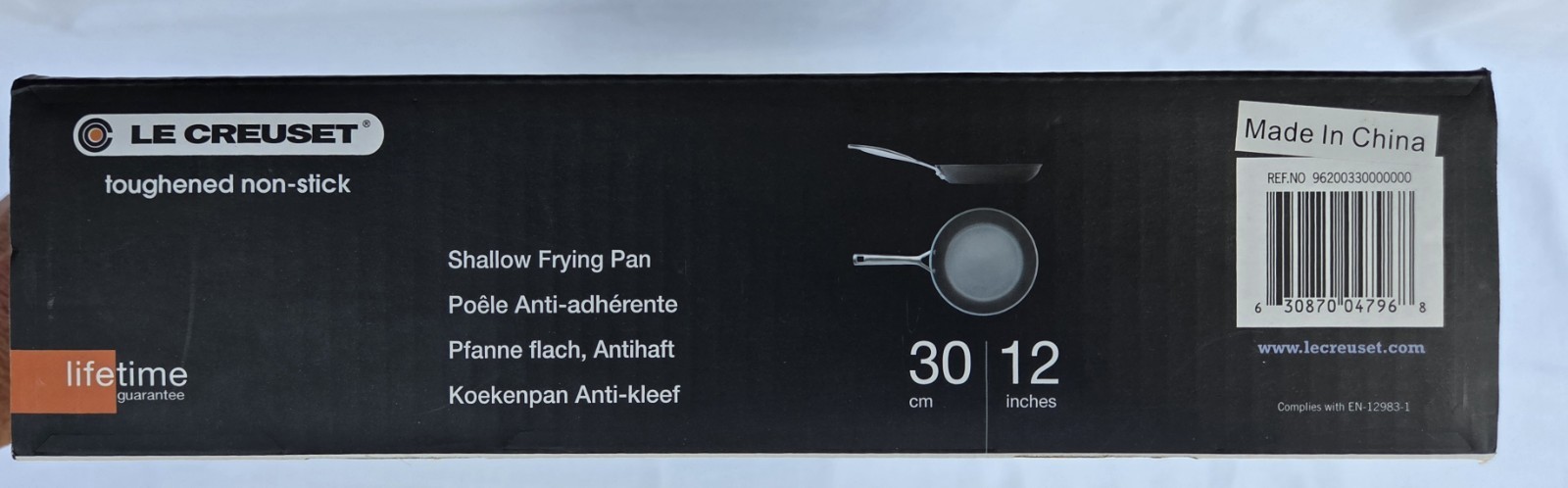 Le Creuset Toughened Nonstick 30cm 12-Inch Shallow Frying Pan – New