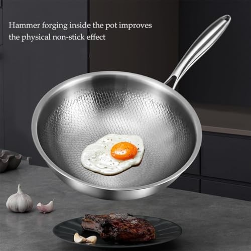 Toutrop Titanium Hammered Pan Pro Lid Non Stick Scratch Resistant