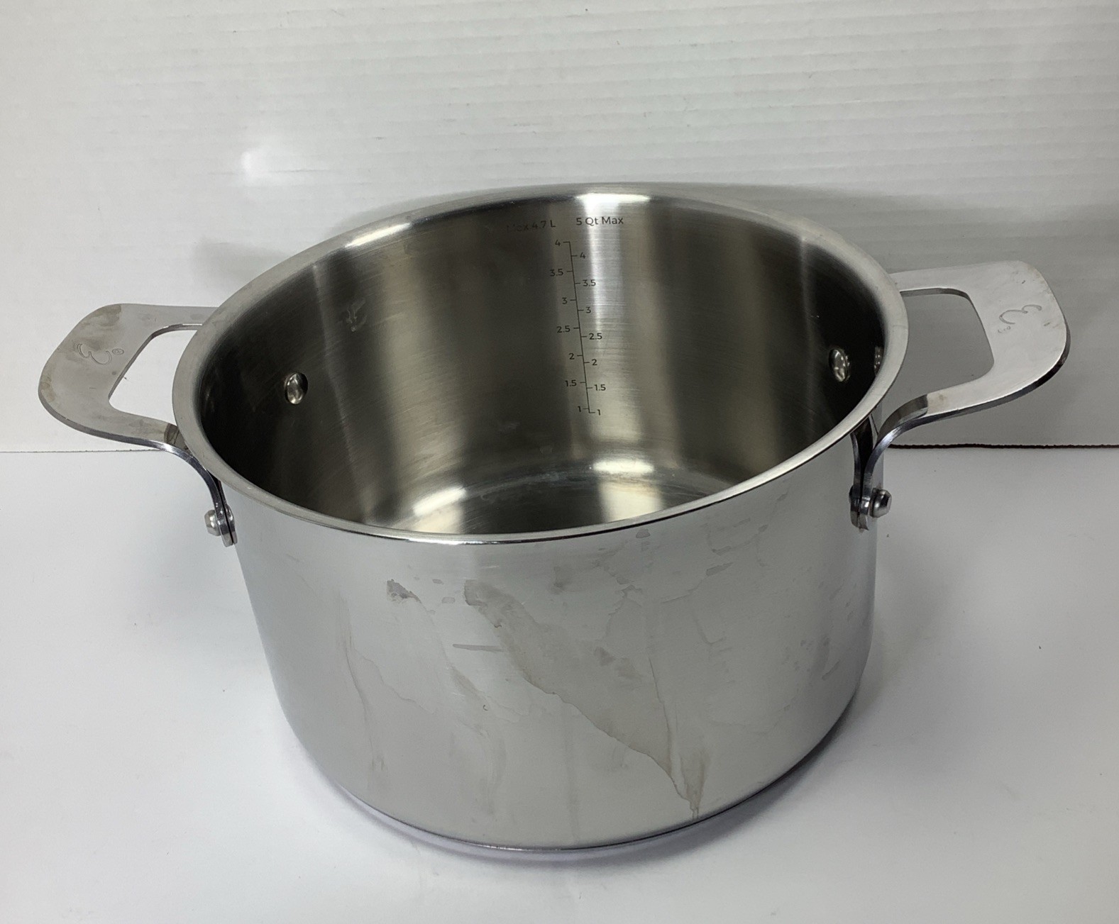 Emeril Lagasse 5 Qt 4.7 L Stock Pot Soup Dutch Oven Stainless Steel No Lid