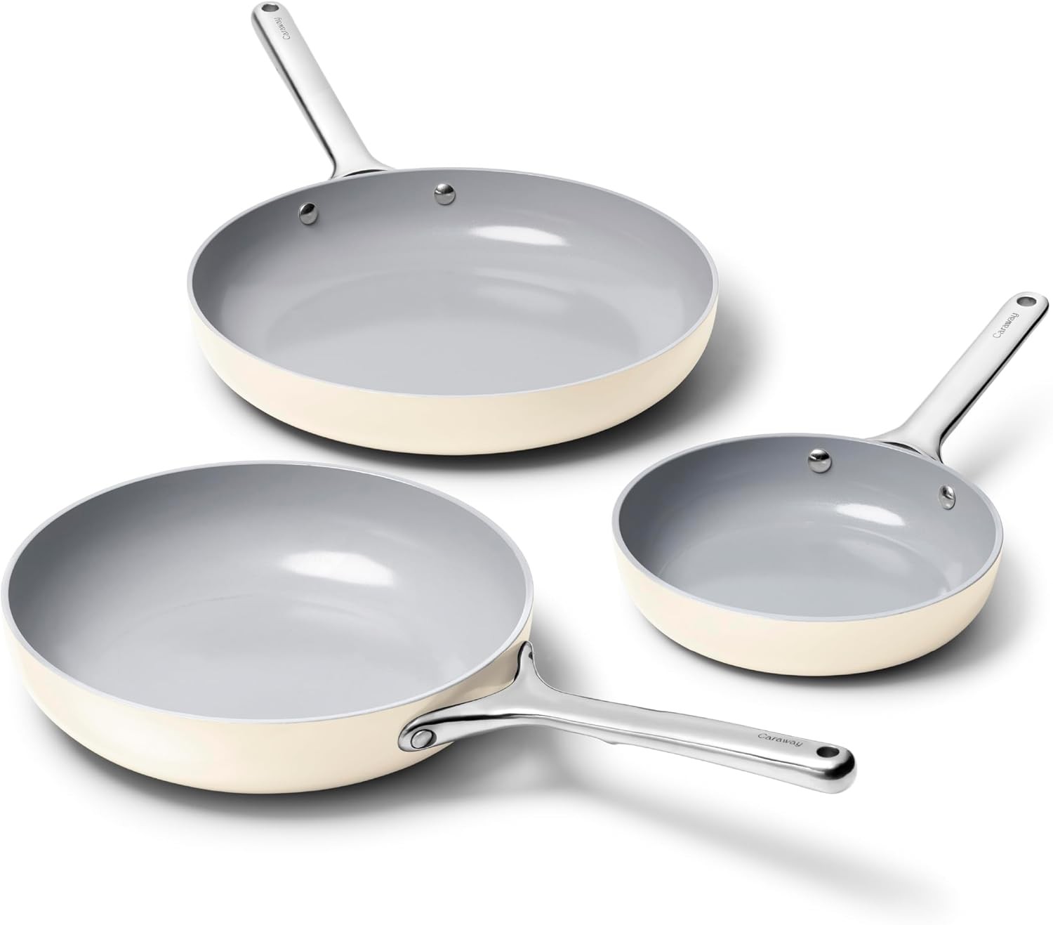 8in + 10in Fry + 12in Fry Set Cream