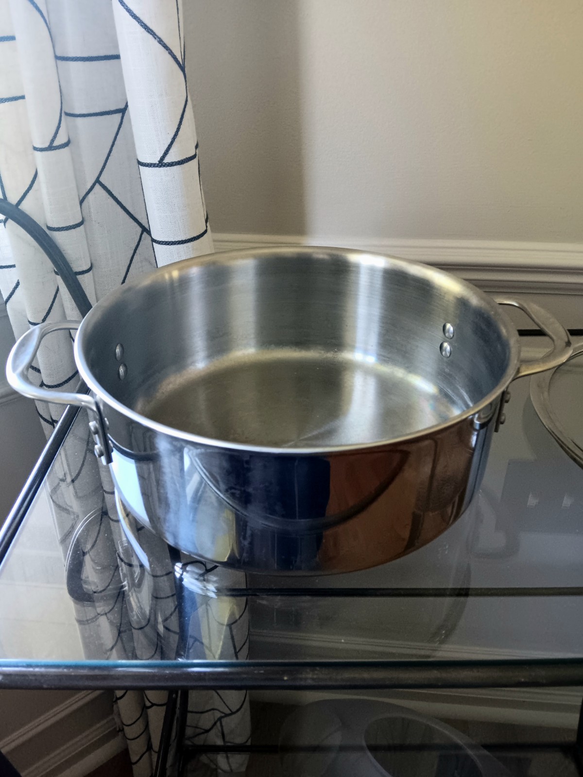 Calphalon 10” Induction Stainless Steel Dutch Oven 5QT Pot & Glass Lid No. 8785