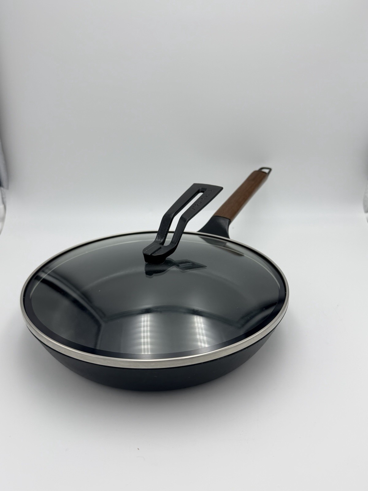 Vermicular Frying Pan 26cm Cast Iron Enamel Walnut With Lid