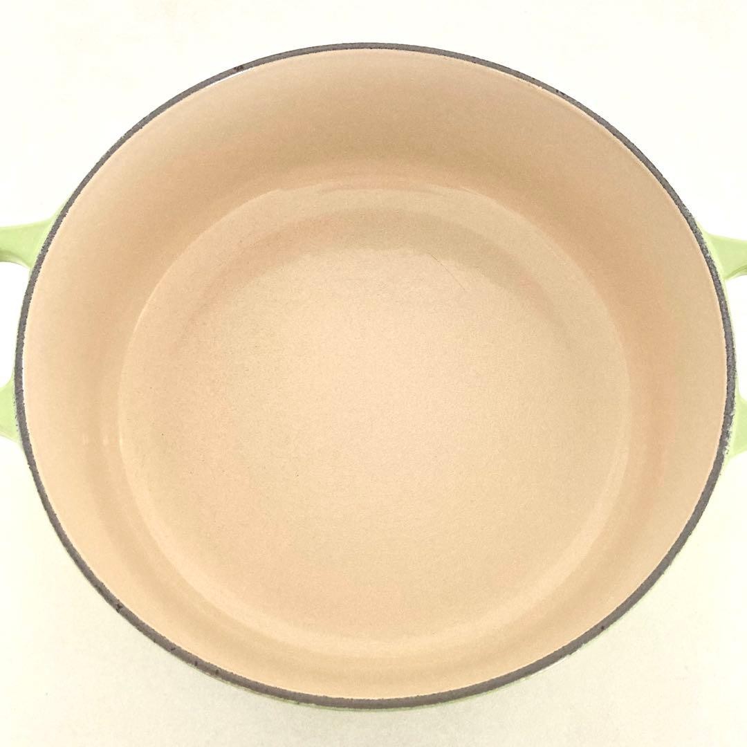 Le Creuset Cocotte Risotto Pot 22cm 8.6″ 2.53qt Kiwi Green Enamel Cast Iron