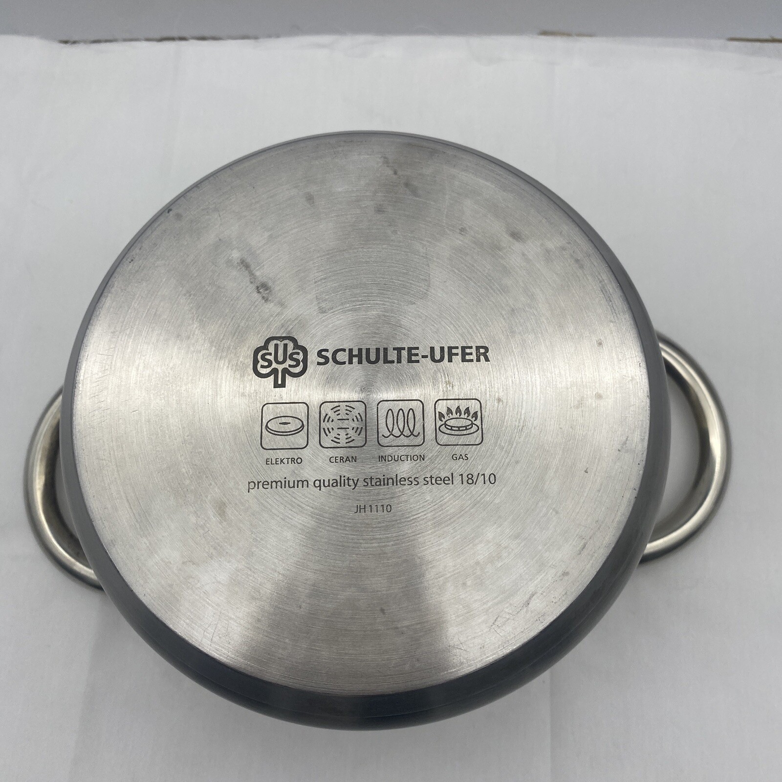 SCHULTE-UFER Stainless Steel 18/10 Silver 1.5 qt / Liter Measuring Pot JH1110