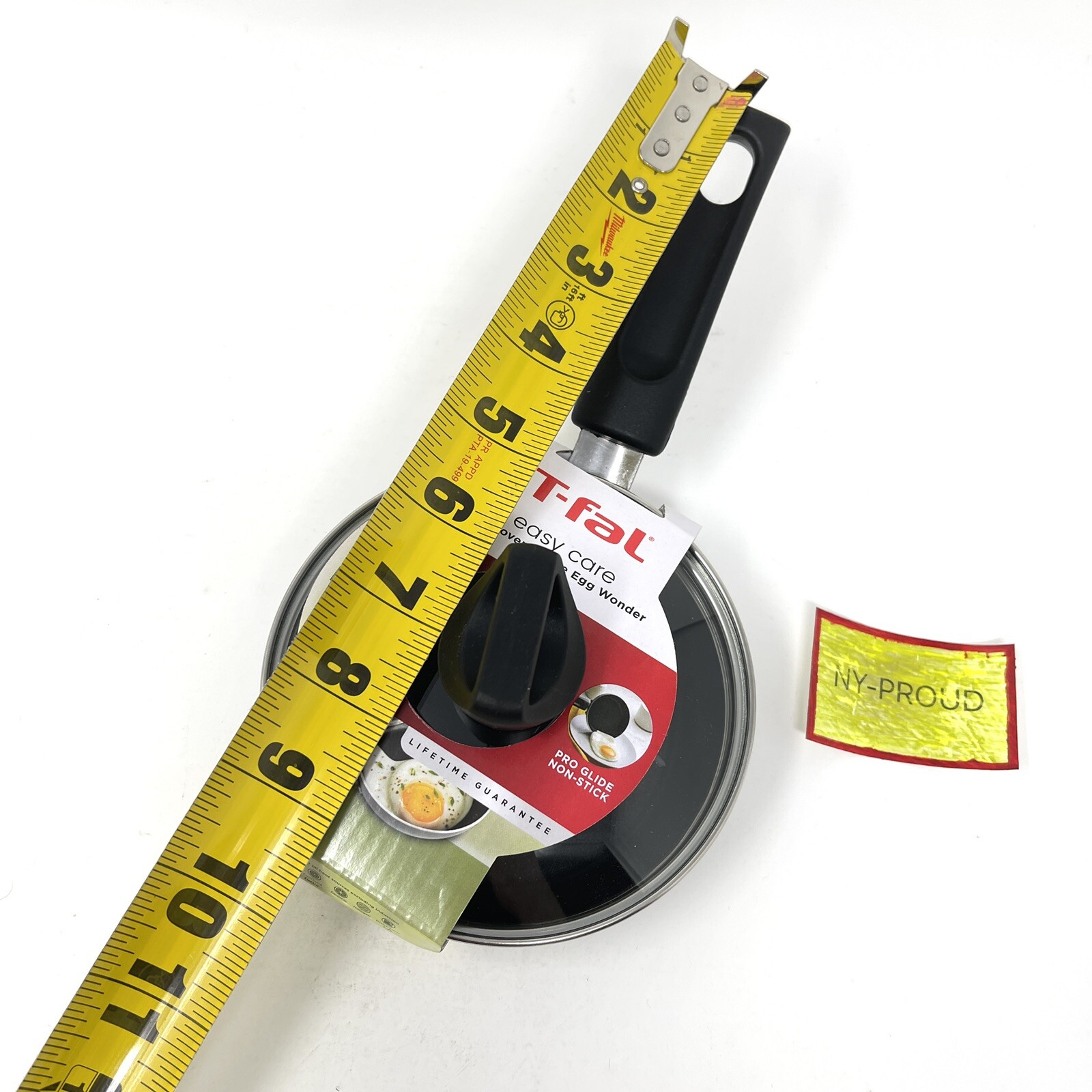 Small Frying Pan Tfal Nonstick 5 Inch With Lid Covered One Egg Pancake Black New