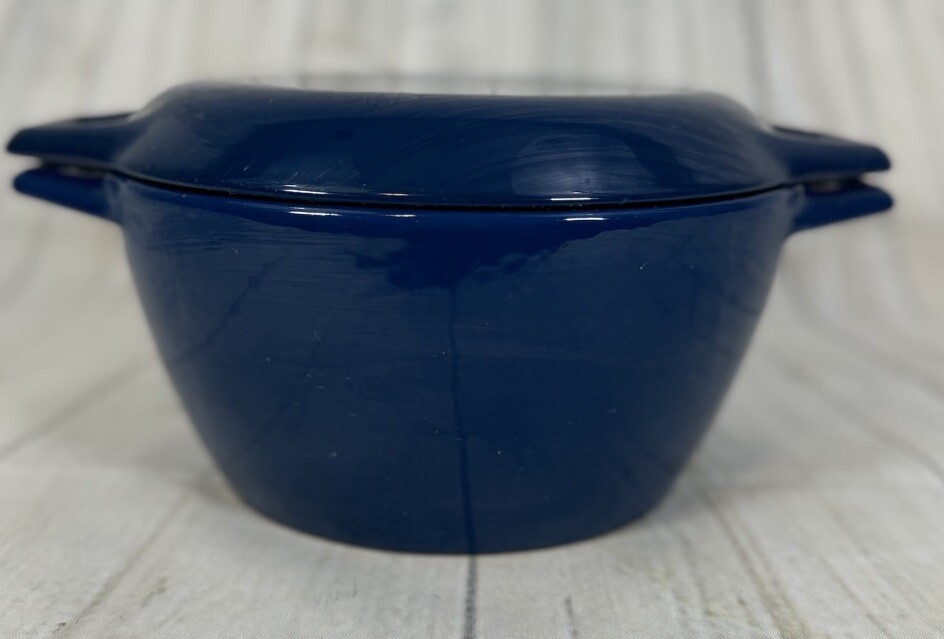 Nacco Denmark Cast Iron Pot Casserole With Lid Dark Blue Vintage D2 Cooking