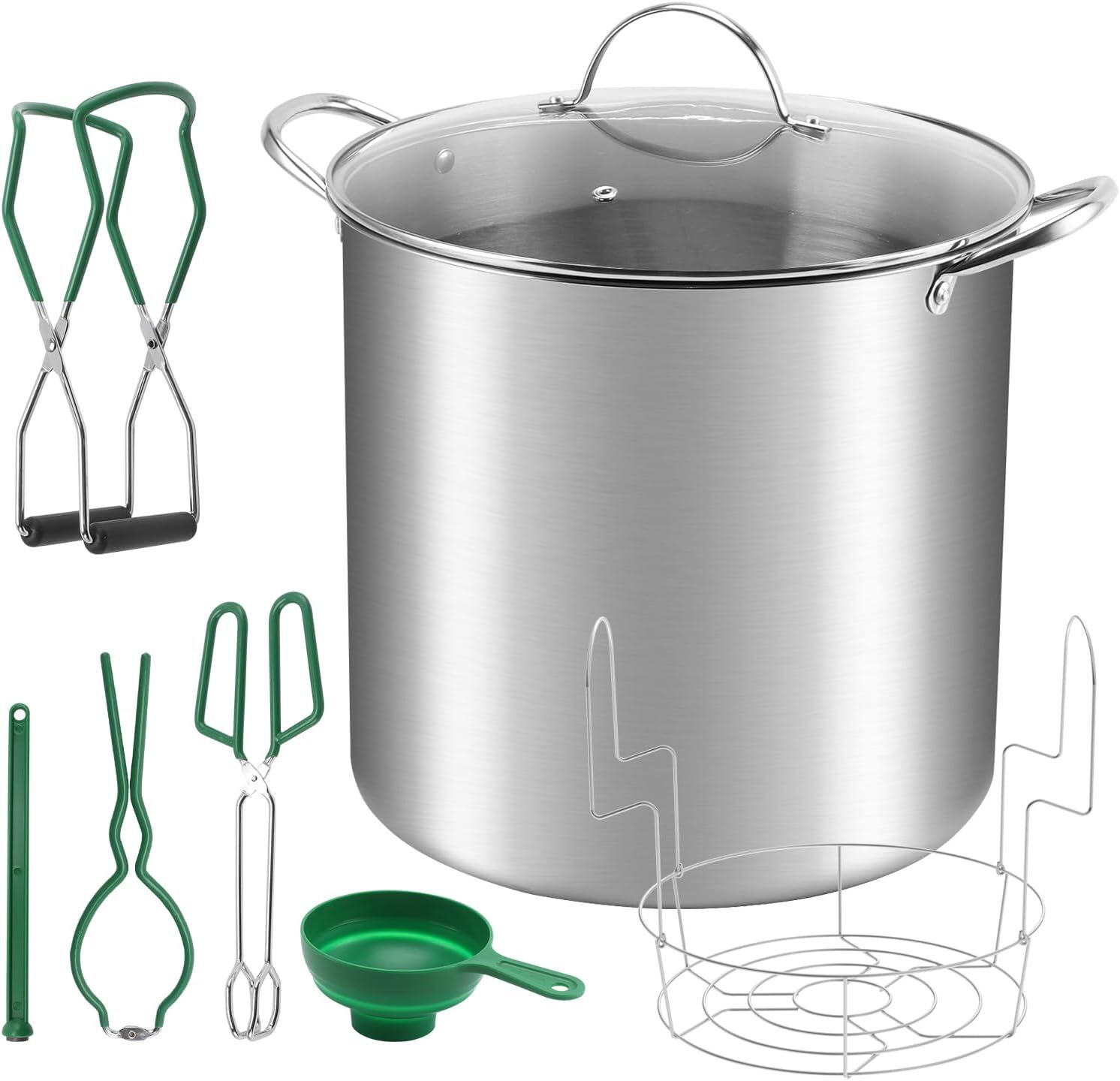6 pcs Canning Tools Set,Stainless Steel Canning Pot,Canning Supplies Starter Kit