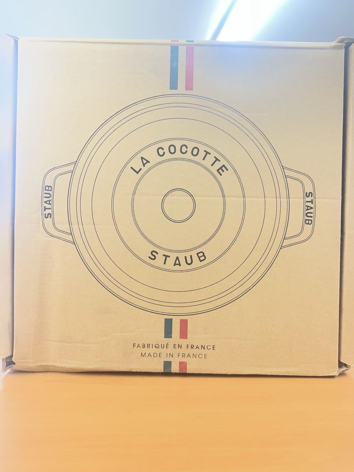 Staub La Cocotte 24cm 3.7L Round Enamel Cast Iron Cocotte w/ Lid Grenadine