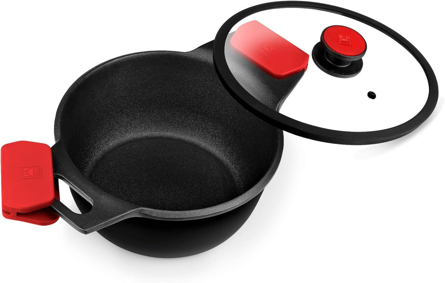 Infinity 3.8Qt Nonstick Stock Pot with Glass Lid & Removable Handle