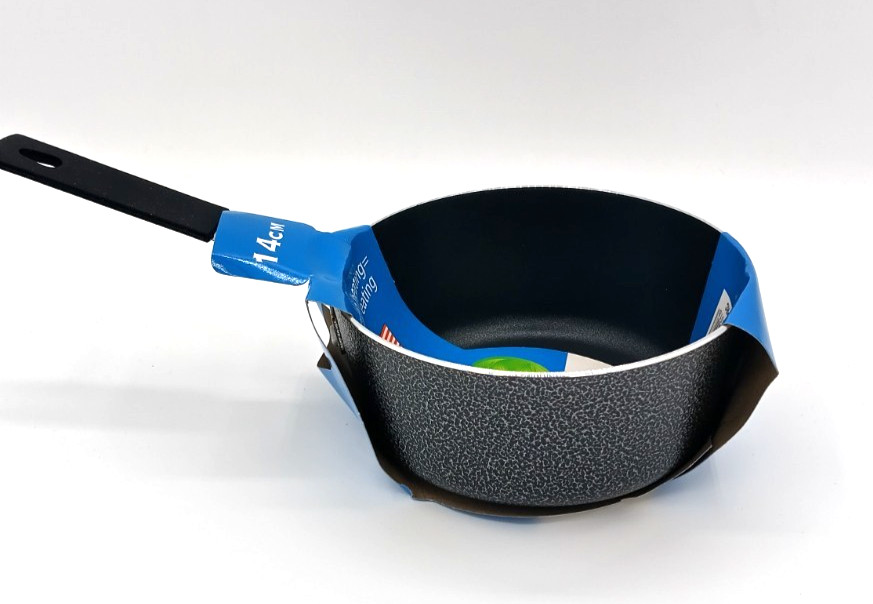 Elgante Classic 14cm 5.5″ Nonstick Milk Pan Small Saucepan Black No Lid