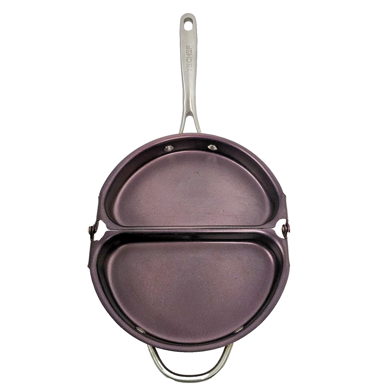 TECHEF Frittata and Omelette Pan Double Sided Folding Egg Pan
