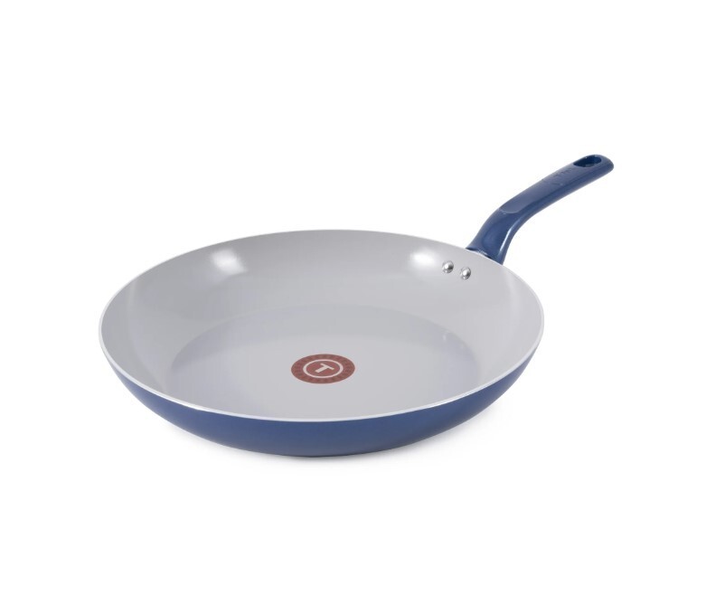 T-fal 12” Nonstick Ceramic Frying Pan, Blue