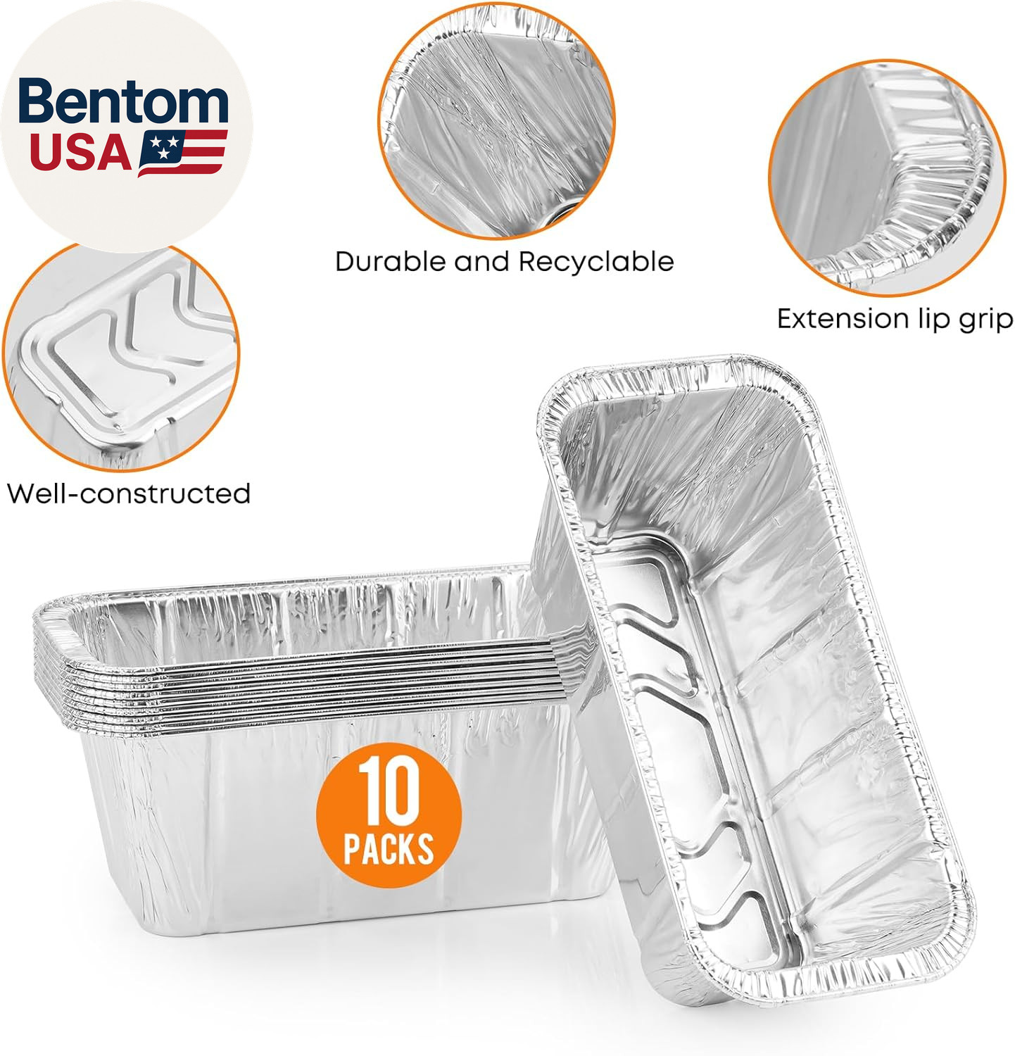 Grease Drip Pan with 10-Pack Disposable Foil Liners, Compatible with Earlier Ver