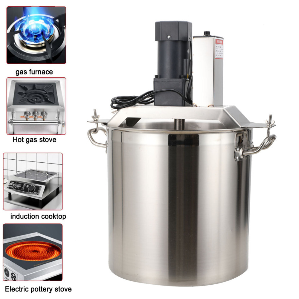 Automatic Food Mixer 110V Stainless Steel Food Mixer Hot Pot Stirrer Cooking