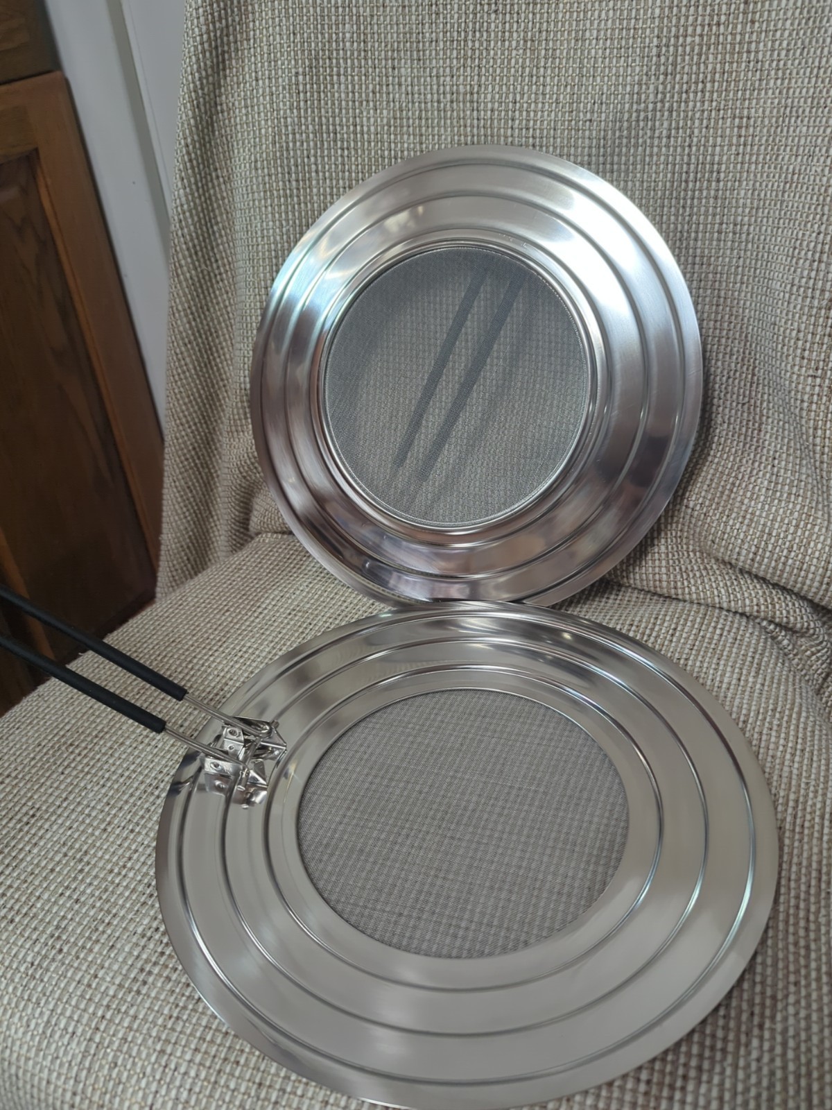 2 Dishwasher-Safe Splatter Screen Splash Guard for Kitchen Frying Pan Grease…