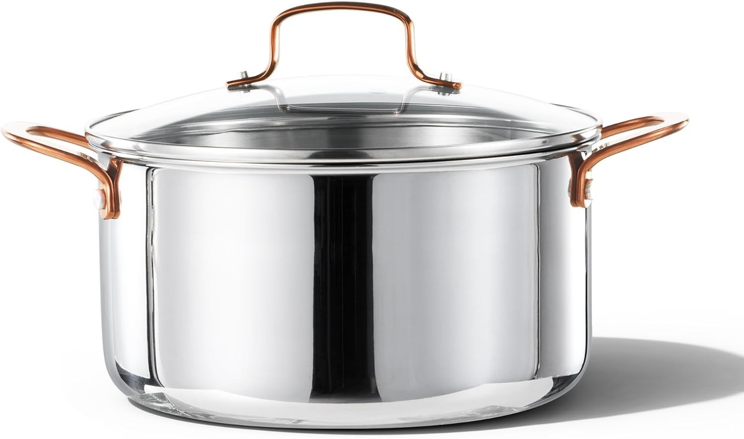 6 Qt Tri-Ply Stainless Steel Stockpot with Lid – Oven Safe & Versatile