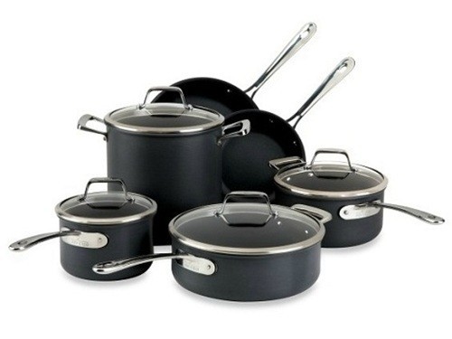 All-Clad B1 Hard Anodized Non-Stick Induction Aluminum 10-Piece Cookware Set