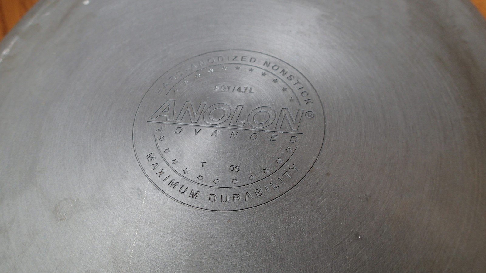 Anolon Advanced 5QT 4.7L Hard Anodized Non Stick Deep Oval Pan HELPER HANDLE LID