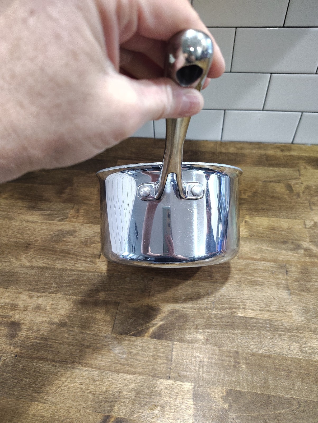 Kirkland Signature 3 QT Sauce Pan Stainless Steel Professional Cookware Italy