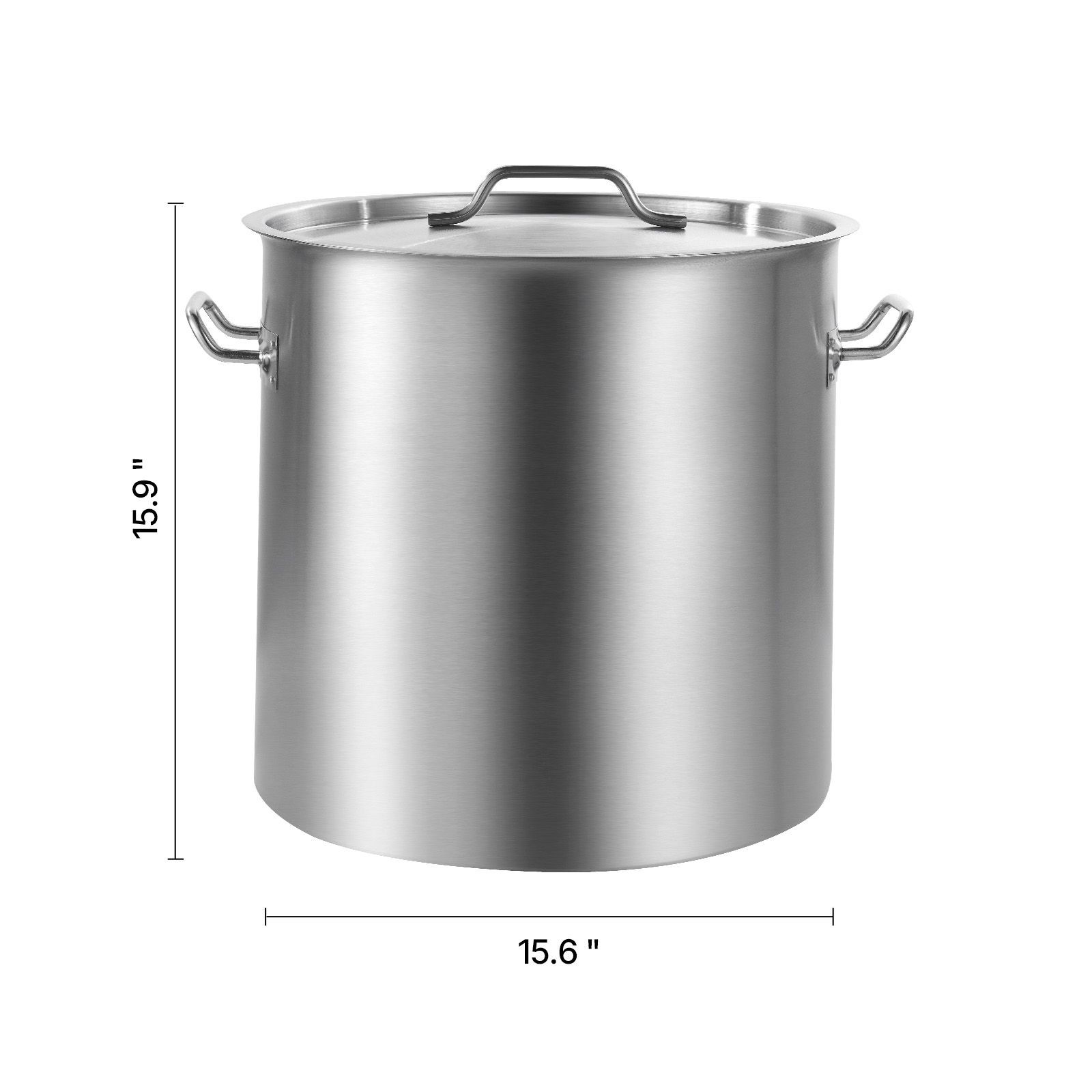 Stainless Steel Stockpot, 53 Quart Large Cooking Pots,Cookware Sauce Pot