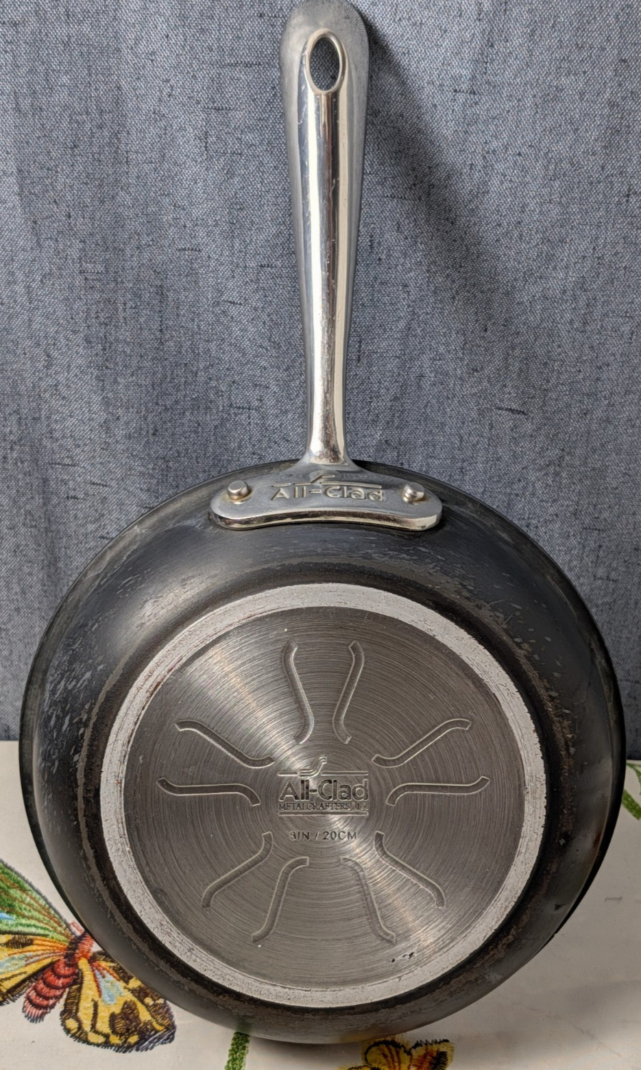 All-Clad 8 IN / 20 CM Hard-Anodized Nonstick Frying Pan Skillet Chef Used