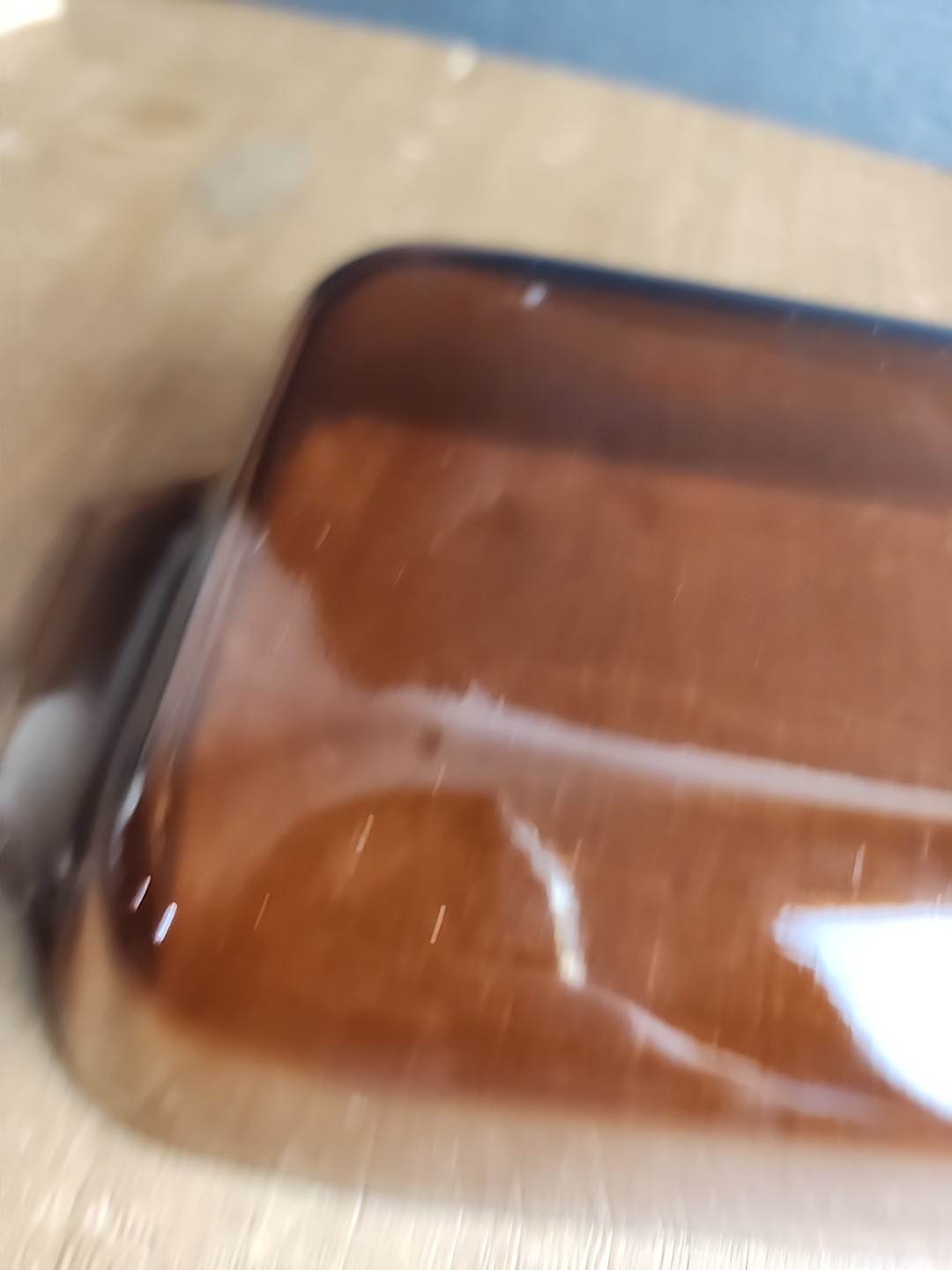 Anchor Hocking Amber Glass Baking Pan Dish Loaf Pan #442 1.5 PT.